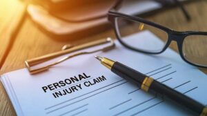 Patient reviews medical records, imaging reports, prescriptions, and bills at a kitchen table.